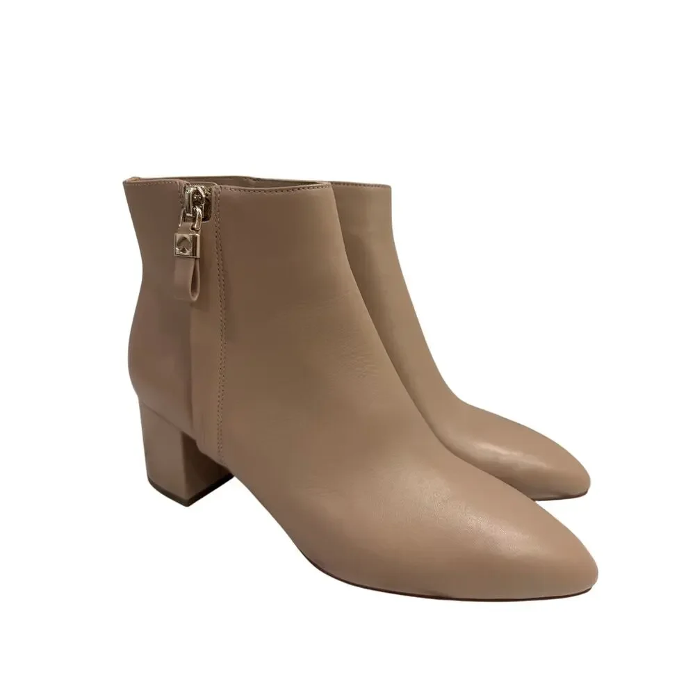 Kate Spade Women’s Boots sz 8 Amelie Nude Leather NEW # box 973